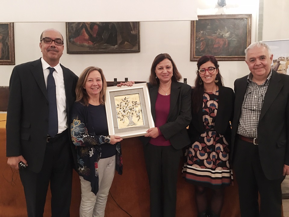 da sx professor Djemali INAT P Spada Tamat Naziha Dridi Ministero Agricoltura tunisino Claudia Braconi AICS PSunzini